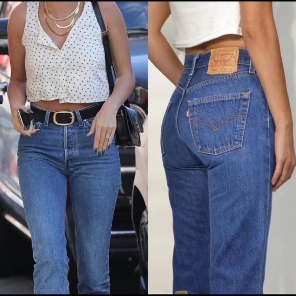 Levi’s 501 Button Fly High Waist Jeans - Picture 1 of 17